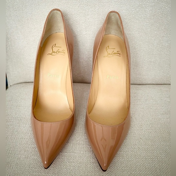 Christian Louboutin Beige Kate Shoes size 38 - Picture 1 of 3